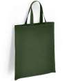 BR052 Brand Lab Organic Cotton Short Handle Shopper Forest Green colour image